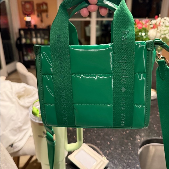 Kate Spade KIP PUFFY Mini Bag IN green bean - Picture 4 of 4